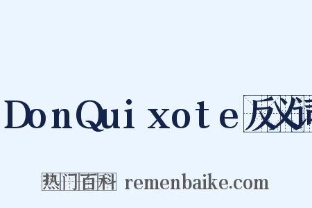 DonQuixote反义词是什么意思的图片